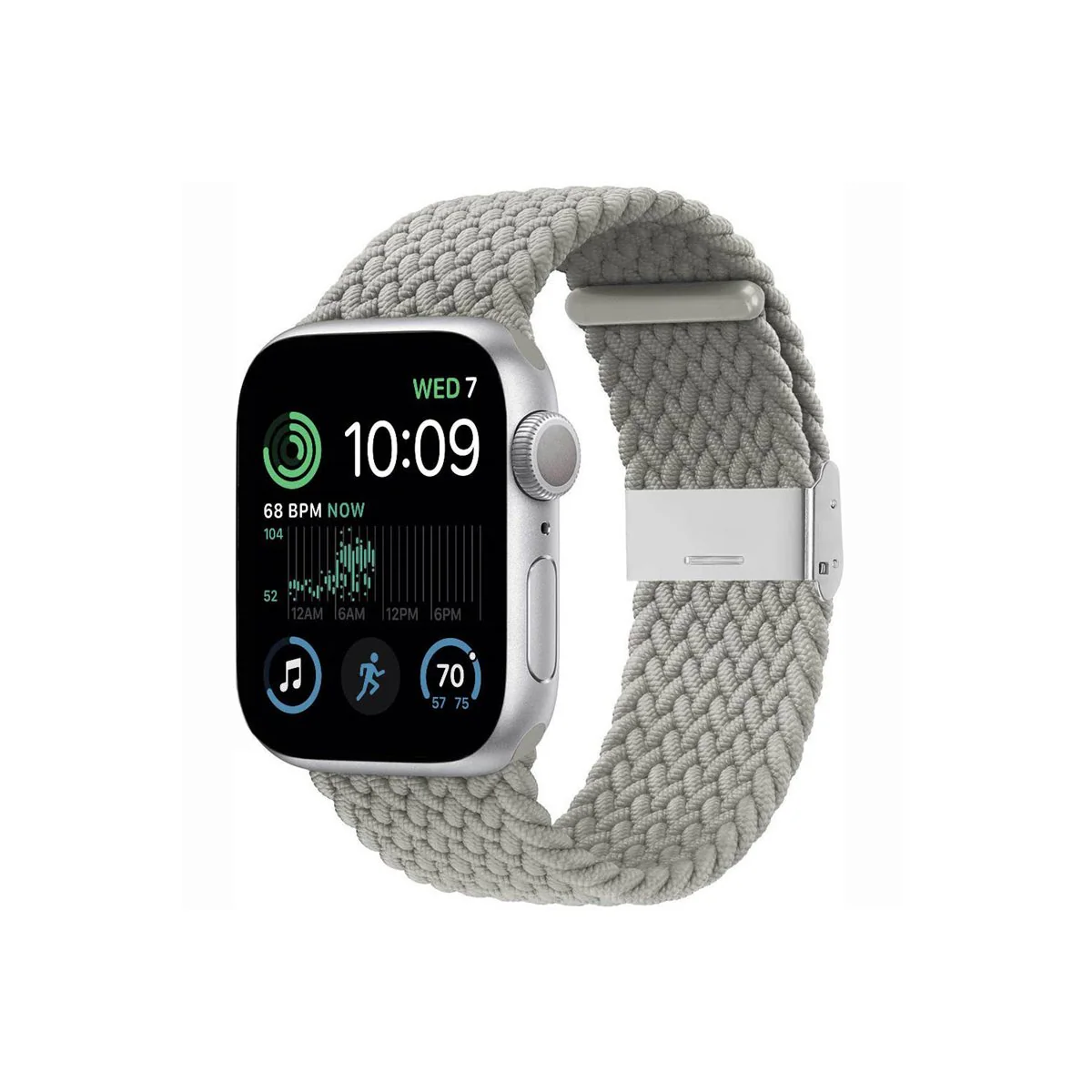 Flettet elastisk armbånd Apple Watch SE 2022 40mm - stone