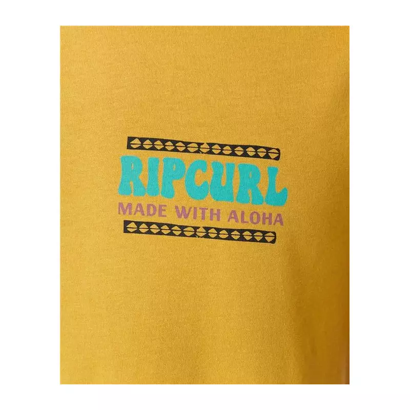 Teeshirt RIPCURL Down The Line Sstee Mustard Gold L
