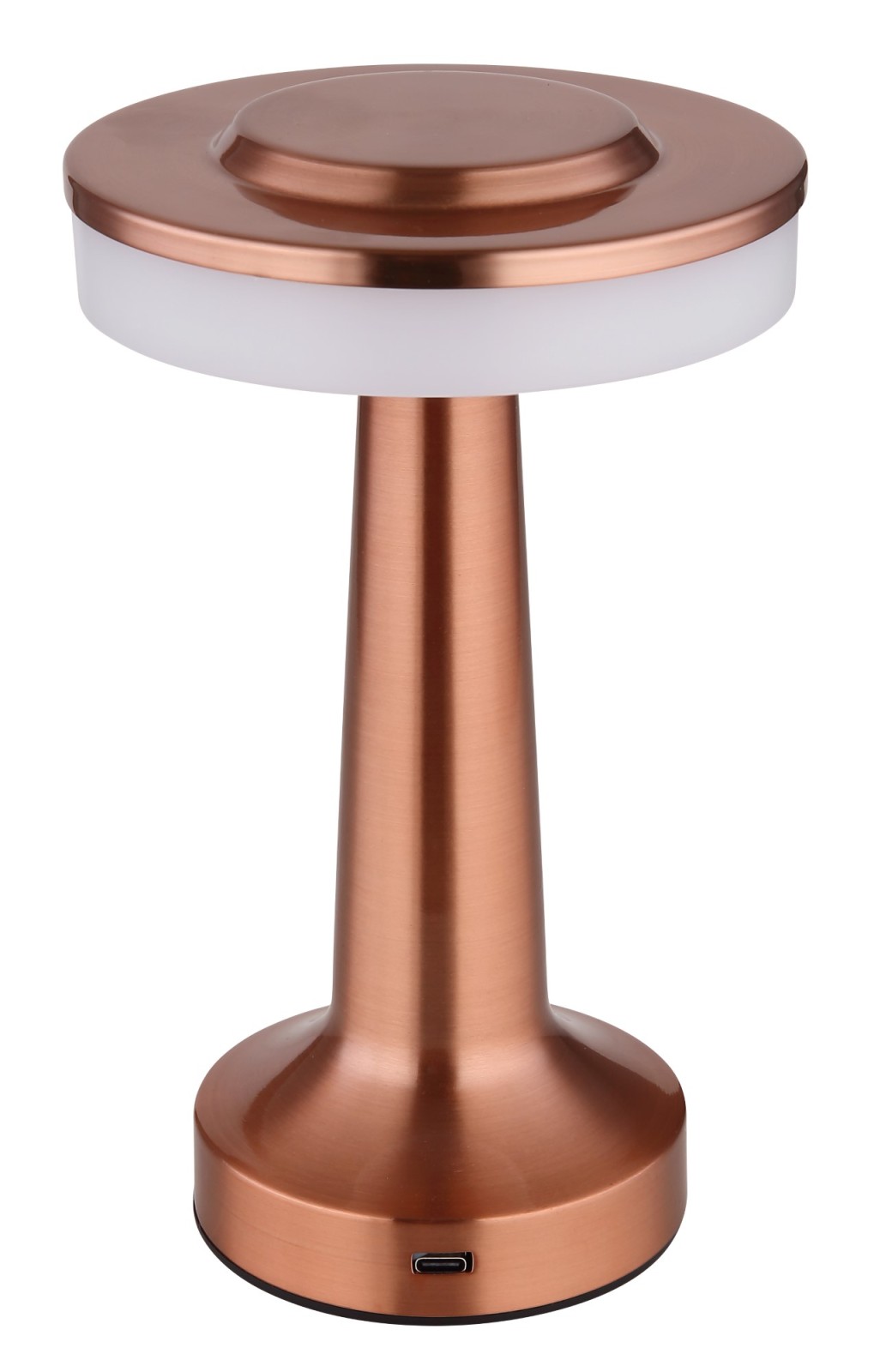 LED-Tischleuchte - kupferfarben - Touchdimmer
