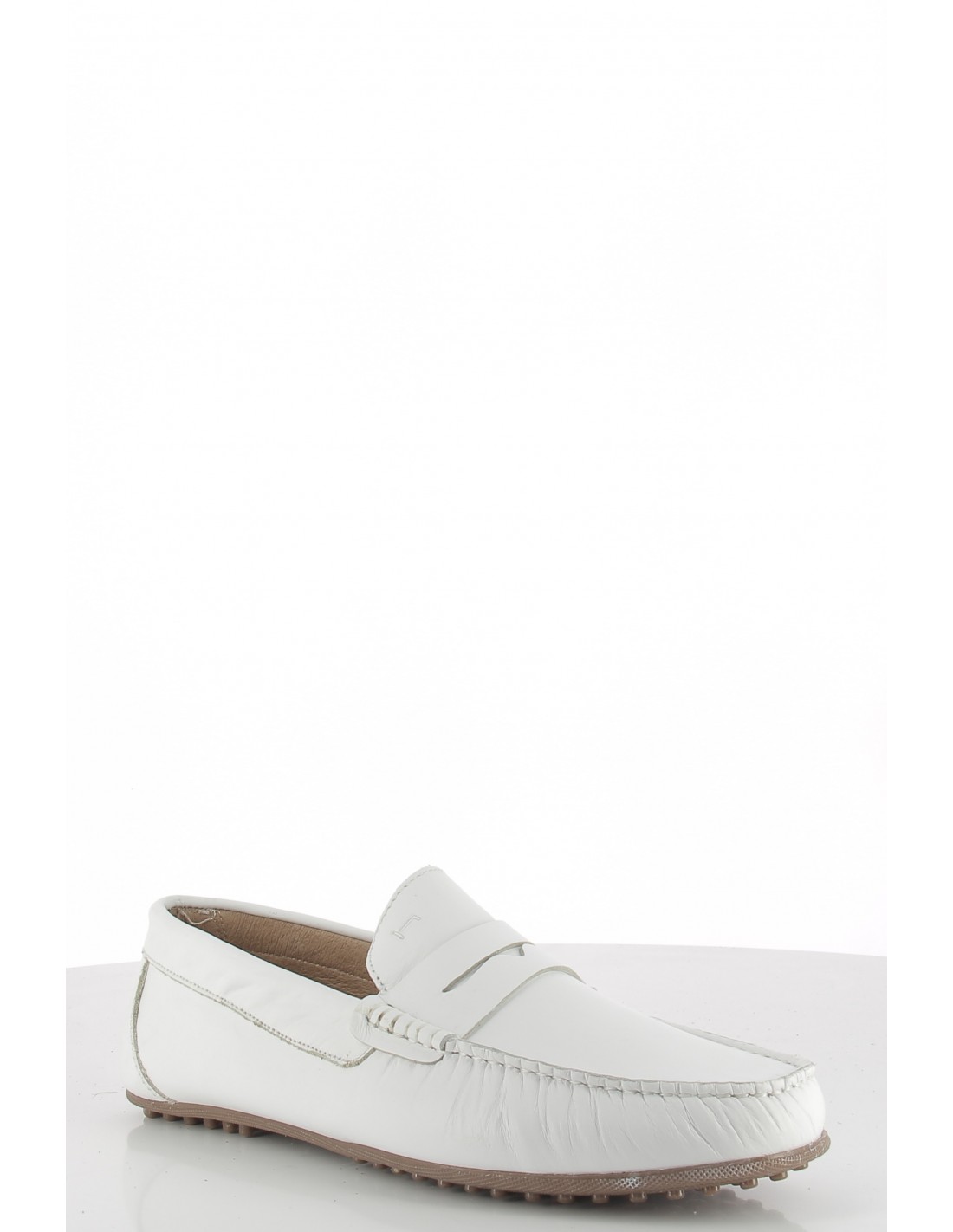 hylton mocassin homme 82985-05 daim blanc