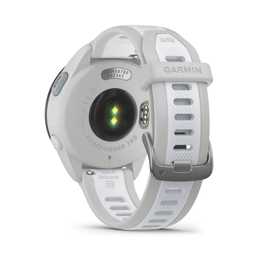 Garmin Forerunner 165 Music Sportuhr Dunstgrau/Steinweiss