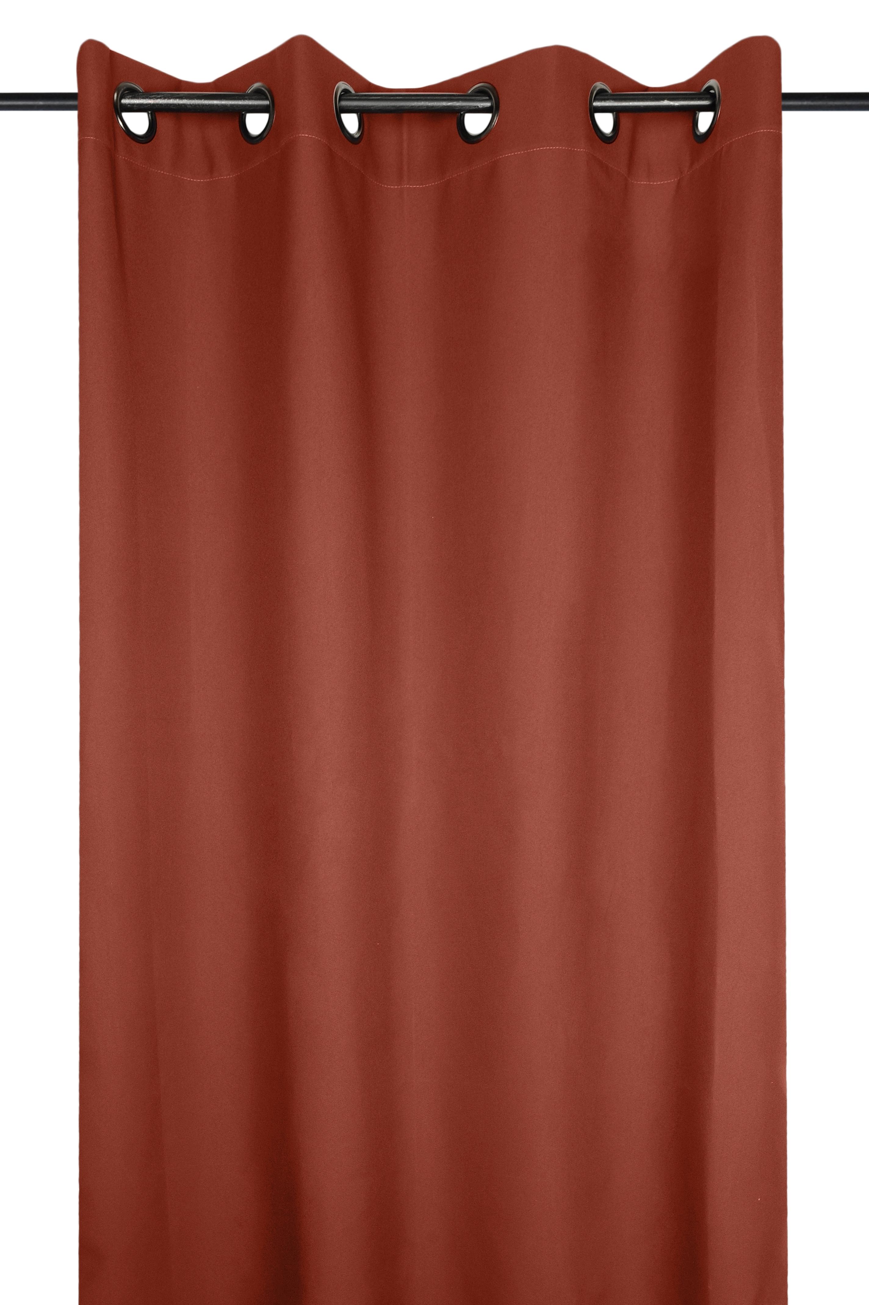 NELSON RIDEAU 135X240CM OEILLETS TERRACOTTA