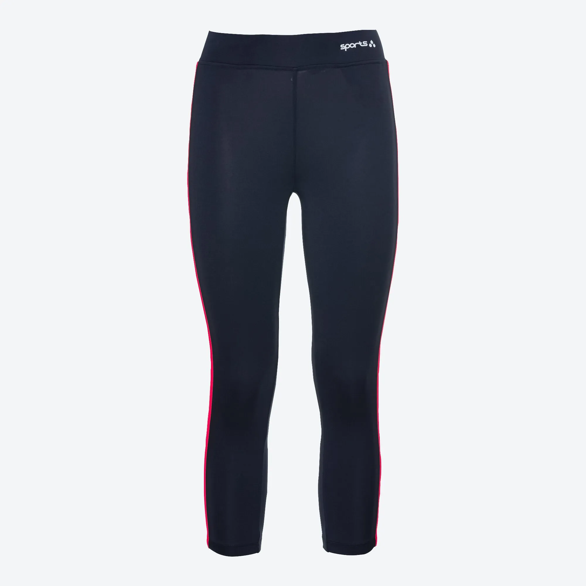 Damen-Sportleggings mit Kontrast-Streifen
