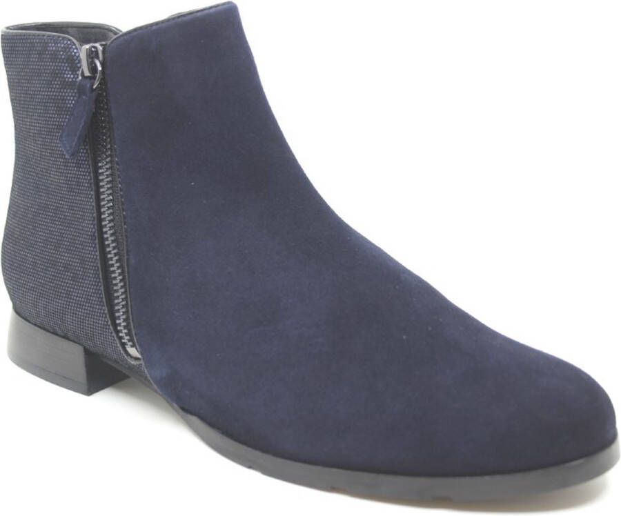 HASSIA Enkellaarsjes Dames Madeira Maat: 41 5 Materiaal: Suède Kleur: Blauw