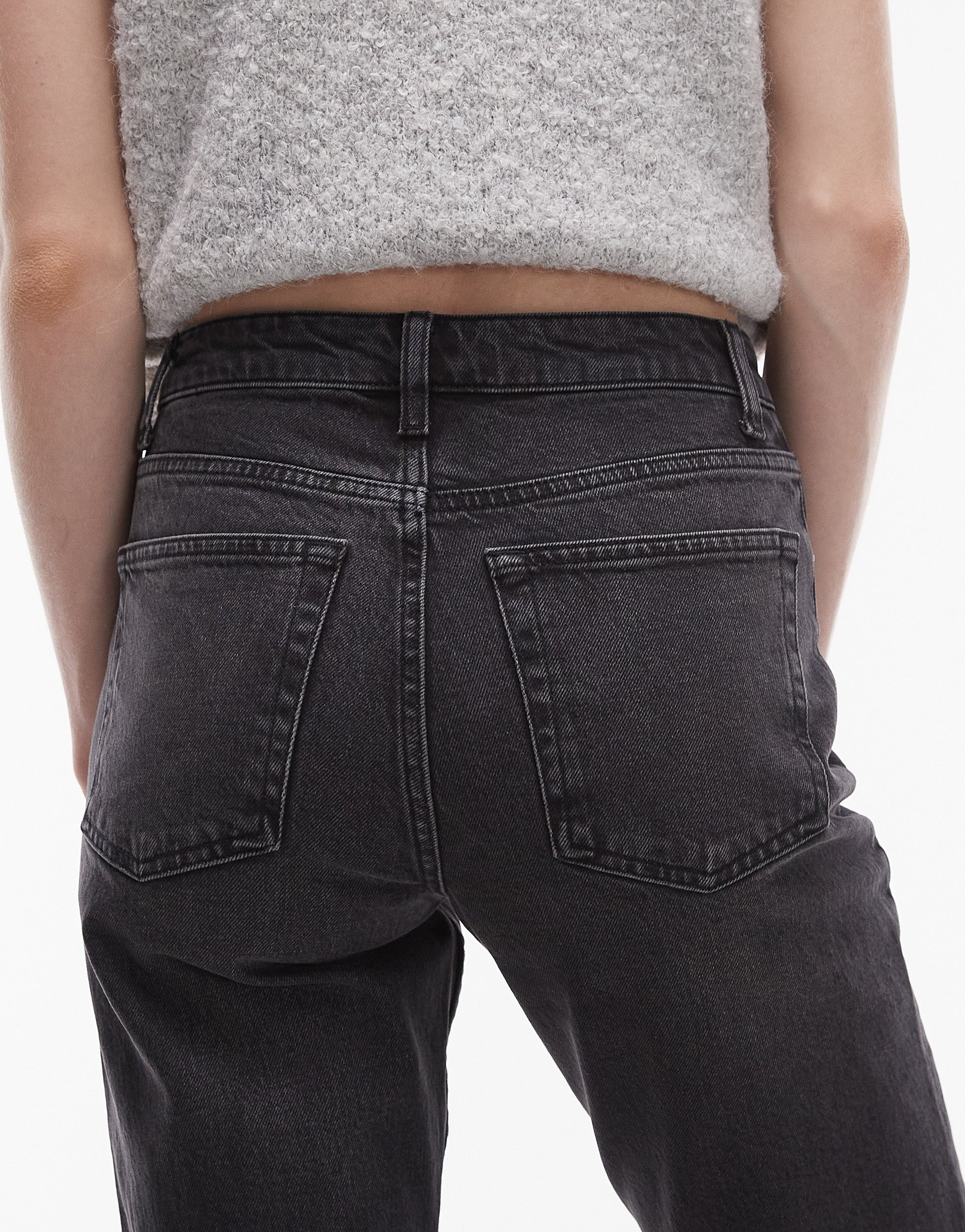TOPSHOP Mid waist Straight fit Jeans