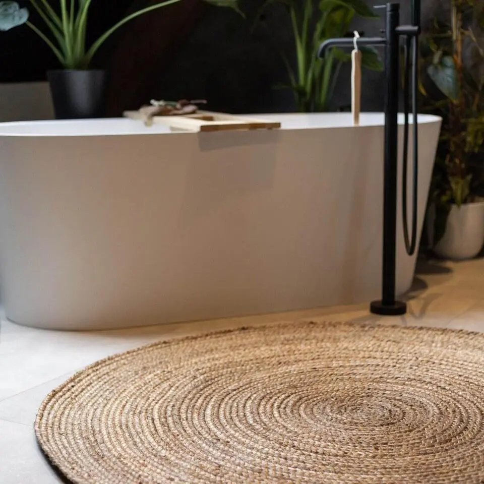 EVA Interior Vloerkleed Jute Rond - Naturel - 240 Ø (L)