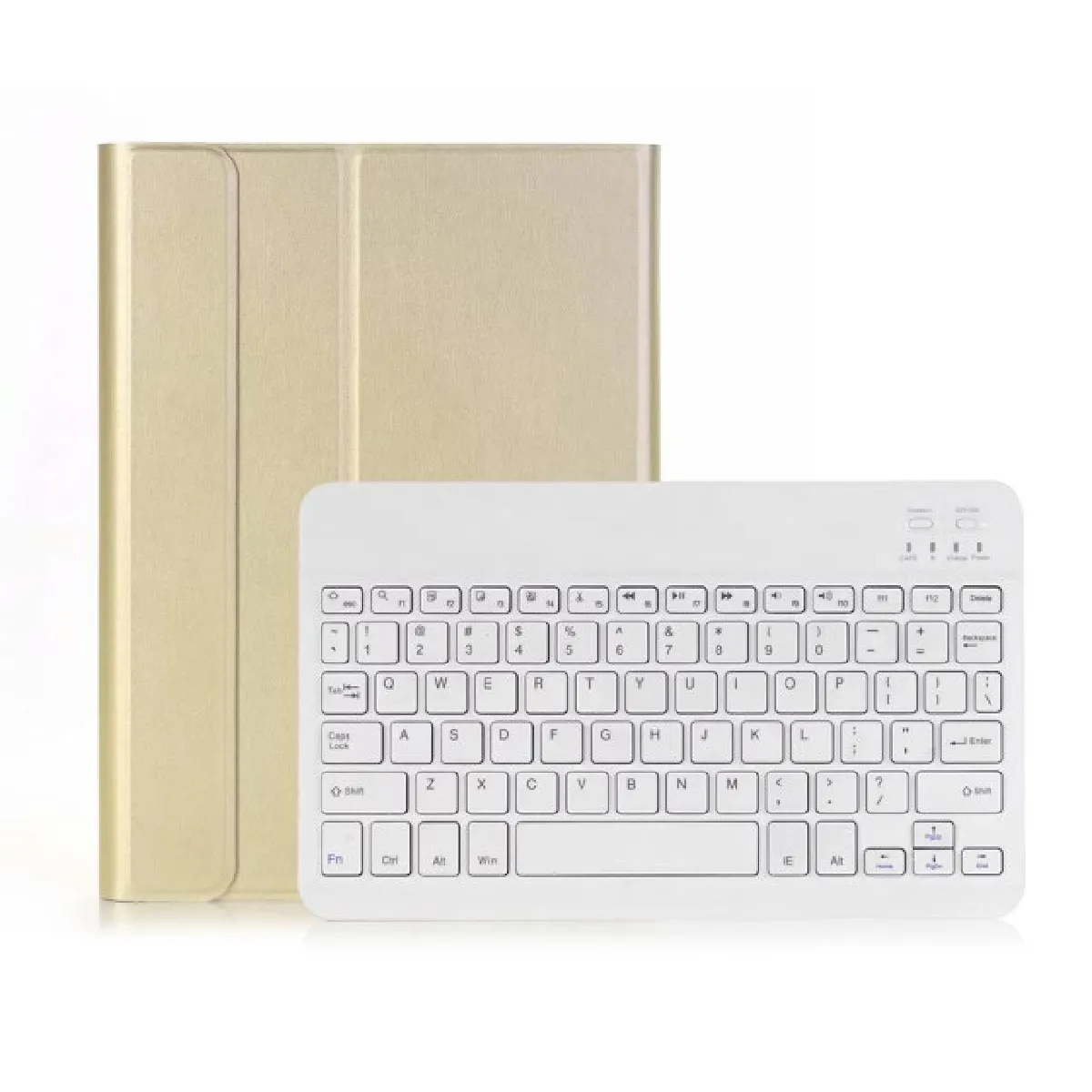 Universal Étui clavier BT3.0 iPad 10.2 - Or et Blanc