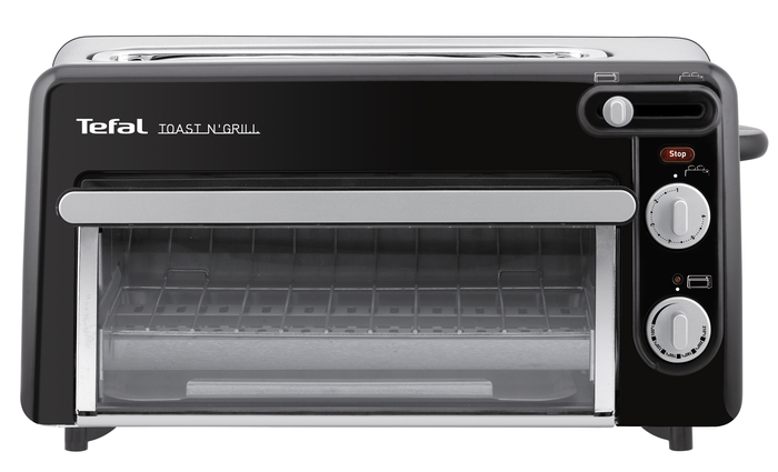 Grille-pain Toast'n grill mini four 2 en 1, 6 thermostat, longue fente, mini four 210°