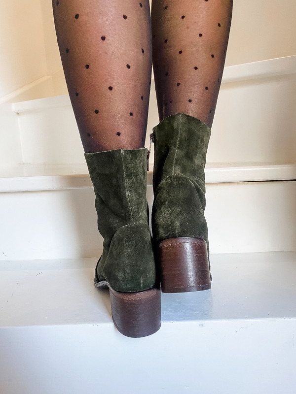 Aliwell - Bottines ALIAS Velours Bosquet