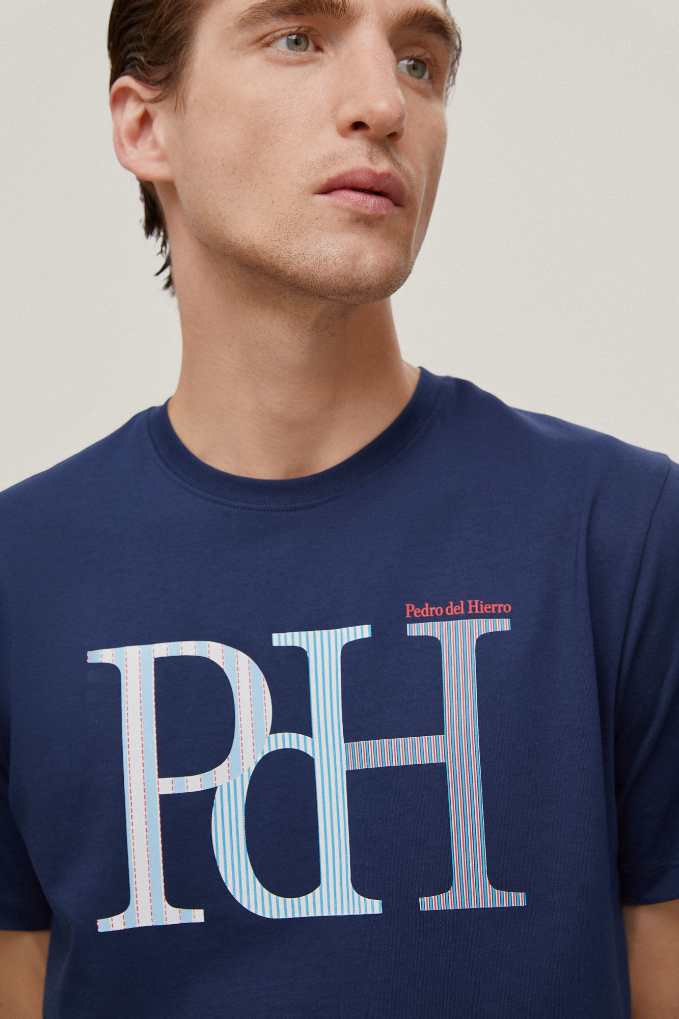 Camiseta com logo de fantasia - Azul