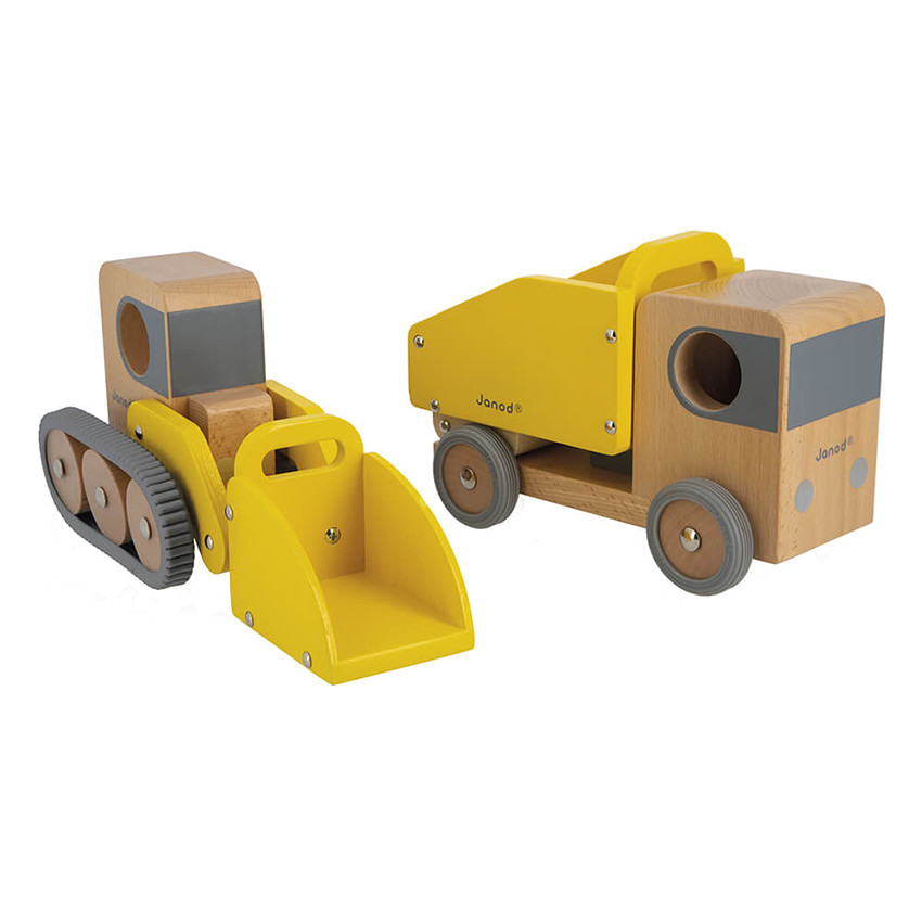 Camion benne et pelleteuse Bolid