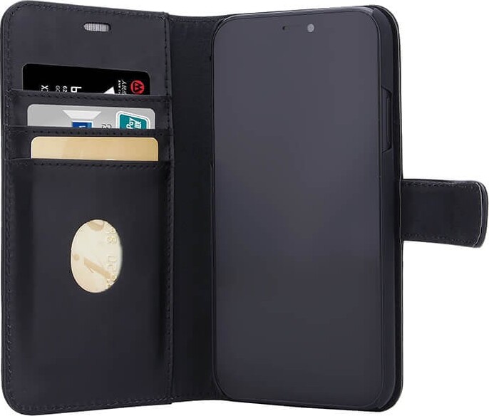 Radicover - iPhone 12 Mini - Flip Cover - Læder - Sort