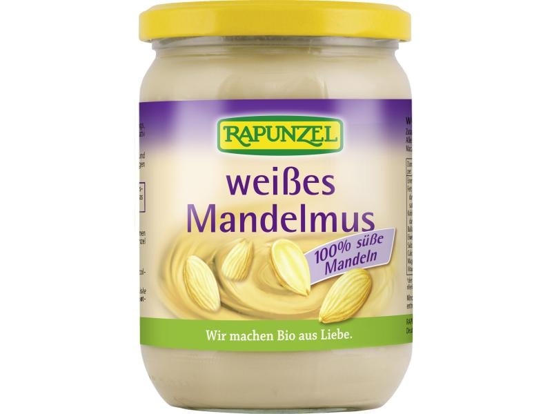 Rapunzel Glas Bio  Mandelmus weiss 500 g Weisses Bio Mandelmus