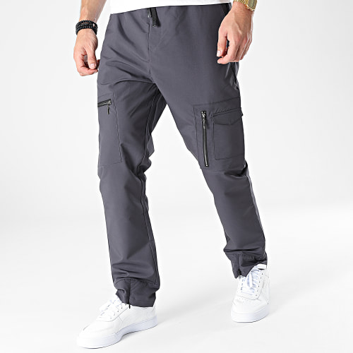 Pantalon Jogging A Bandes SV-001 Gris Anthracite