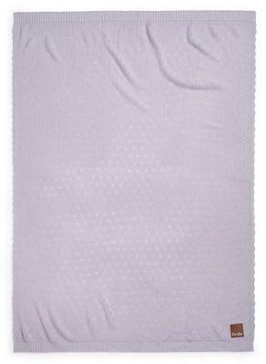 Elodie  Pointelle-strikket Teppe 100x75, Lavender Love