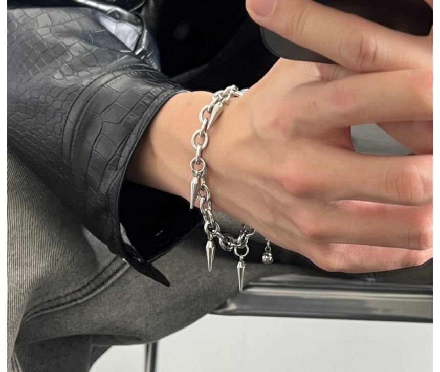 PANGU - Armband met studs en franjes