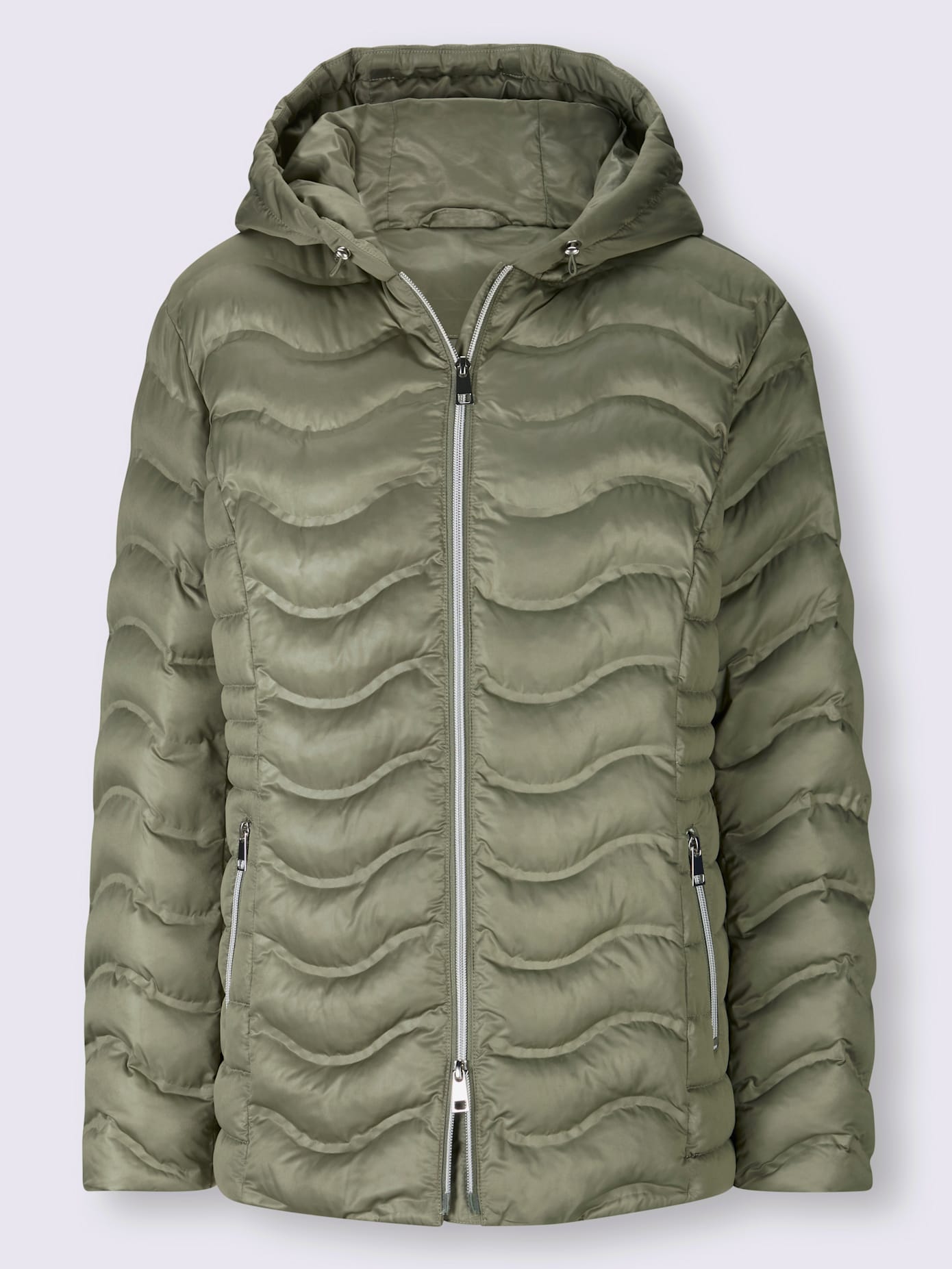 Veste d'extérieur capuche à coulisse et stoppeurs