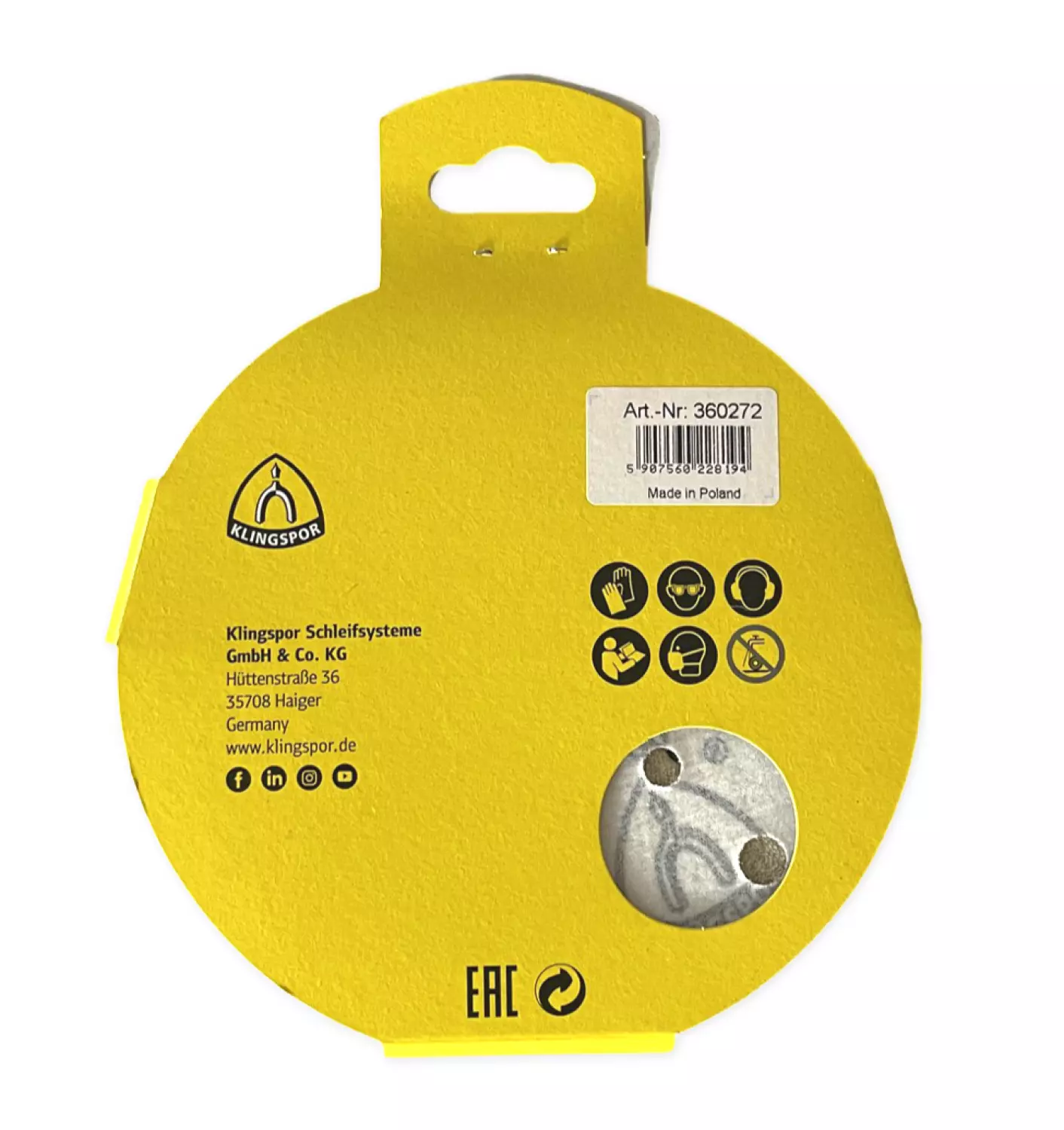 Klingspor Schuurpapier Rond 150 Klitteband 5 St P120