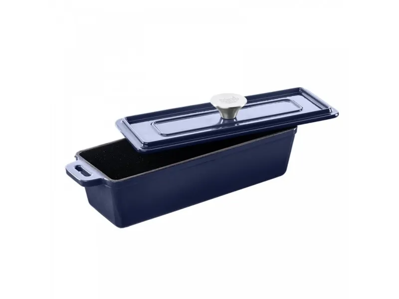 GRAND FEU cast iron baking dish, blue, 35.4 x 11 x 11.4 cm