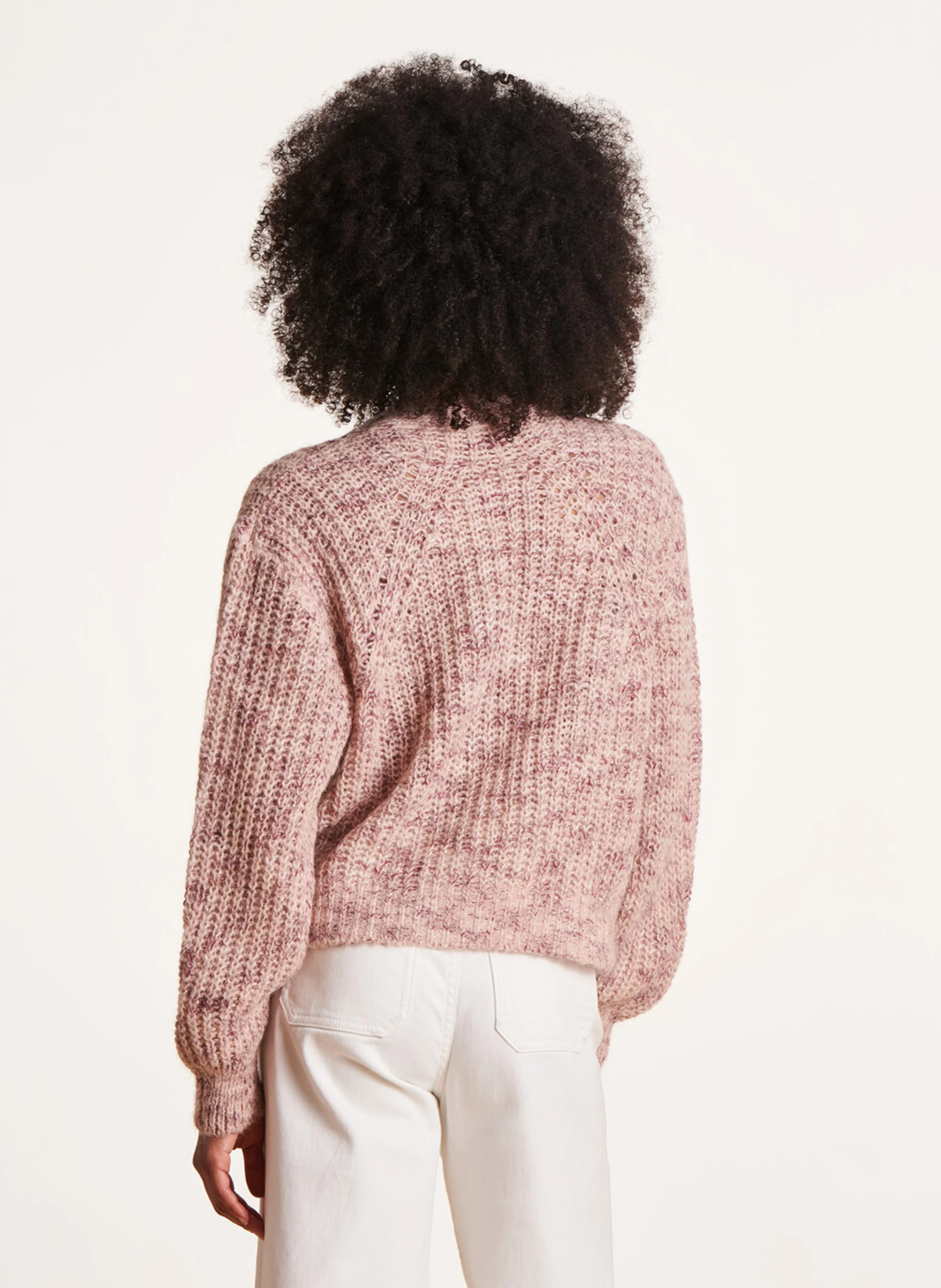 Gilet court à col V | Beige