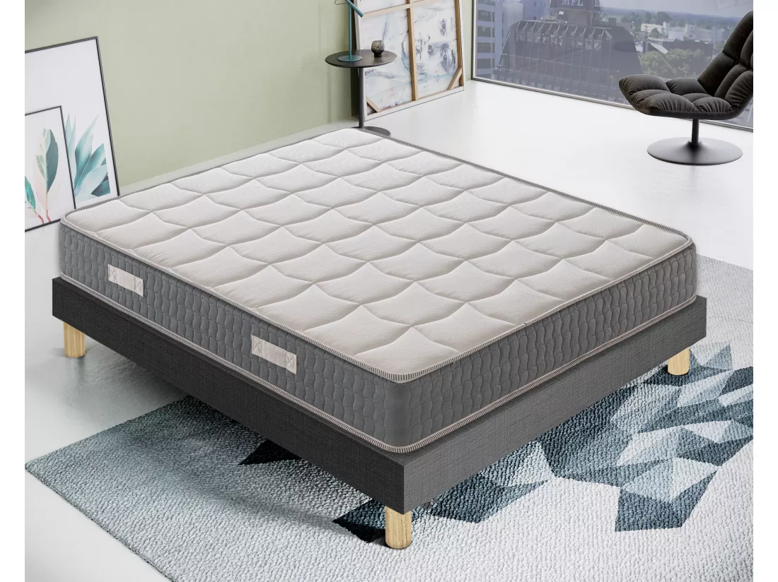 iLoveSleep - Matelas mousse mémoire - hauteur 21 cm - 11 zones différenciées - mémoire 4 cm 180x200