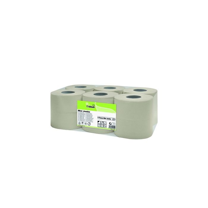 Toiletpapier E-Tissue 12st 2laags Mini Jumbo 150m 12 rollen (247315)