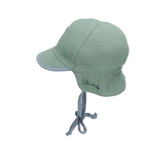 Casquette saharienne réversible   Bleu/Vert        de               Sterntaler