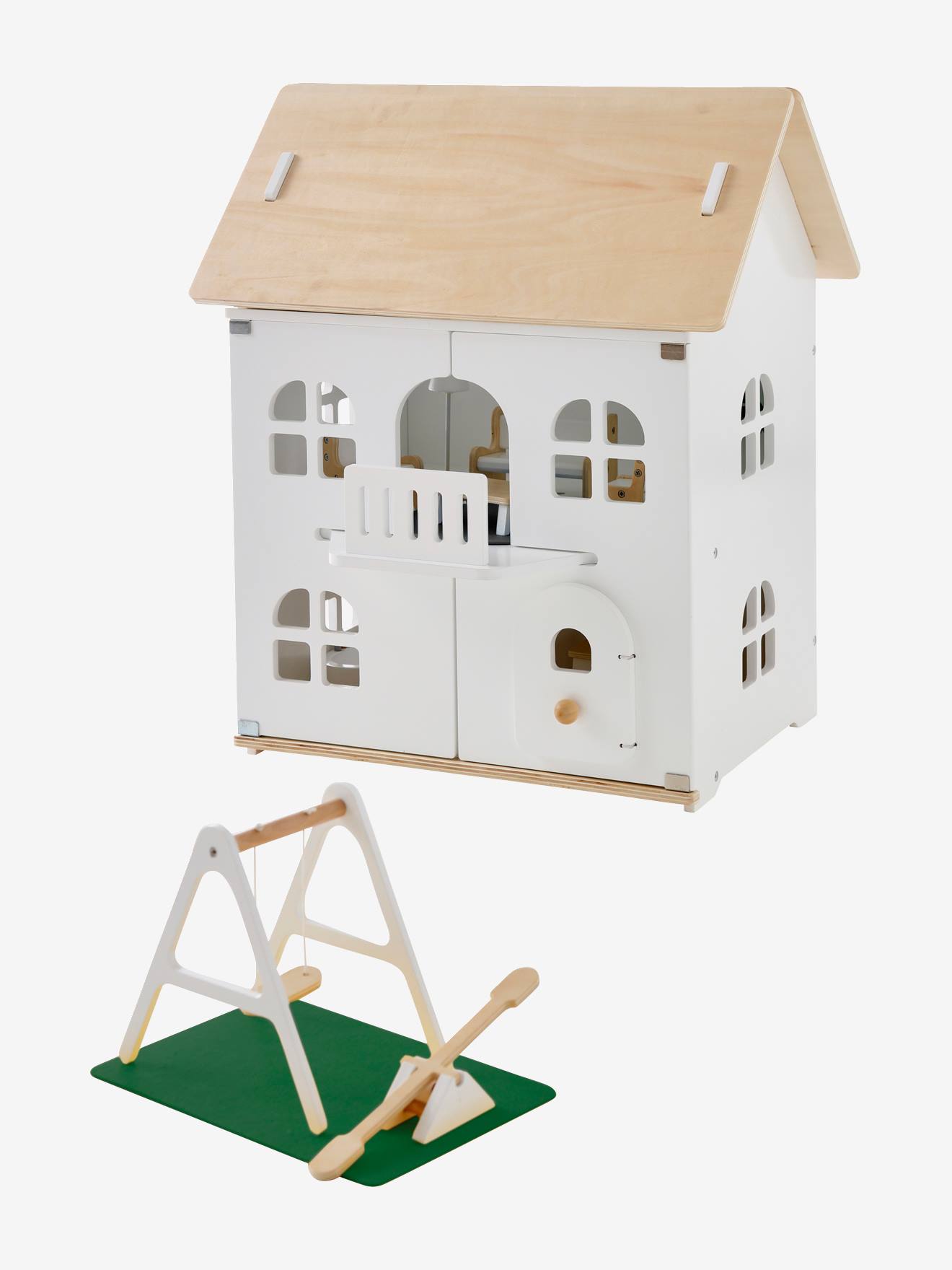 Casa romântica dos amiguinhos dos pequenos + móveis brancos