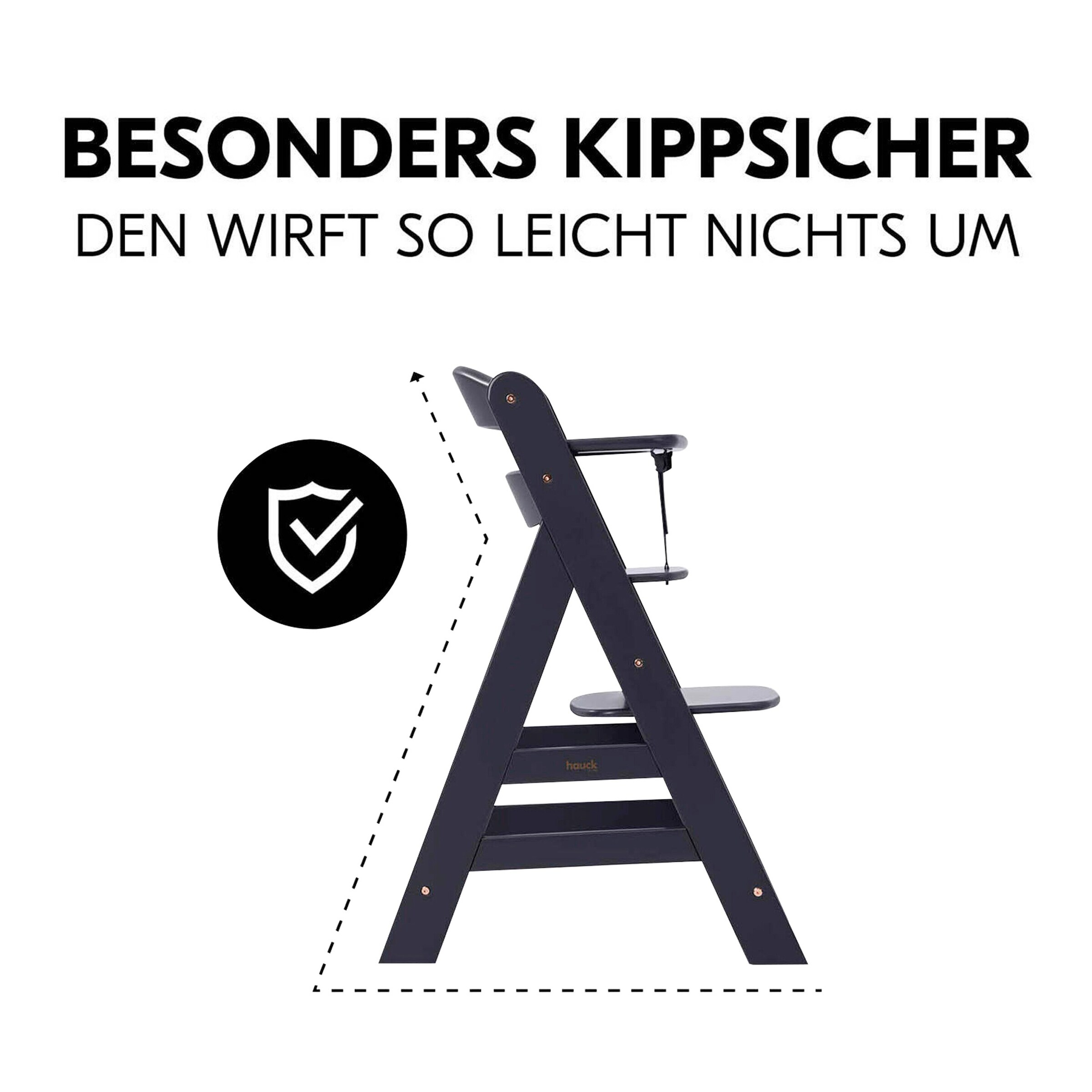 Hauck Hochstuhl Alpha + inkl. Newborn Set Plus