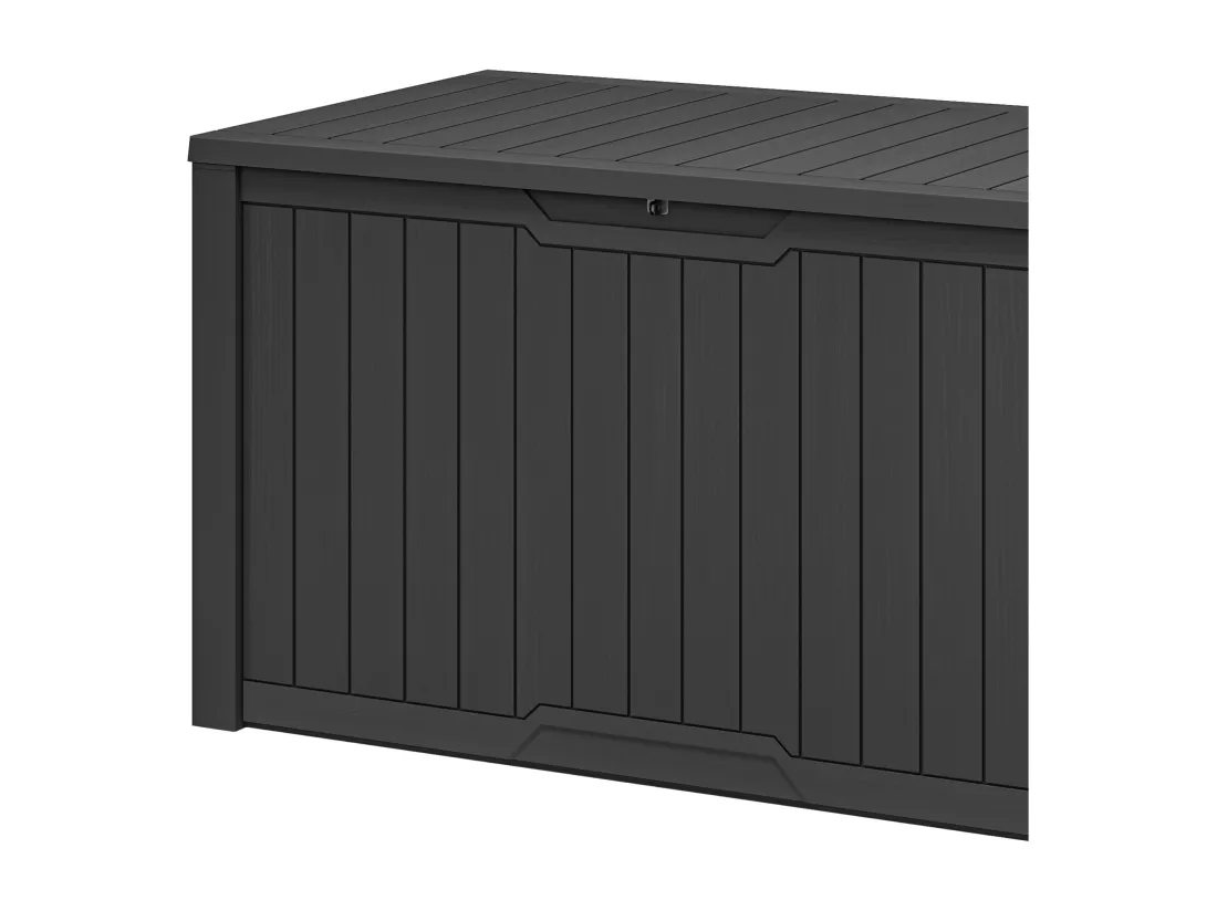 YITAHOME Boîte de Rangement de Jardin - 870 L - ‎80,5 x 79 x 143 cm - Noir