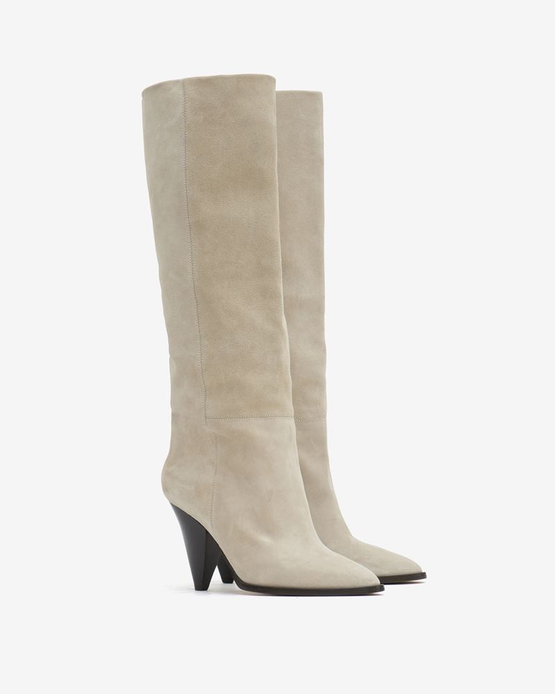 BOTTES EN CUIR VELOURS RIRIO