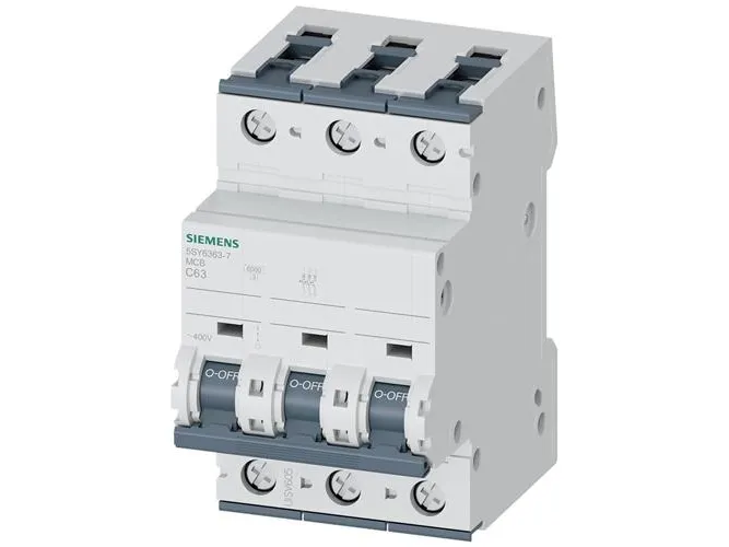 Siemens 5SY63637 5SY6363-7 Ledningssikkerhedsafbryder 63 A 230 V, 400 V