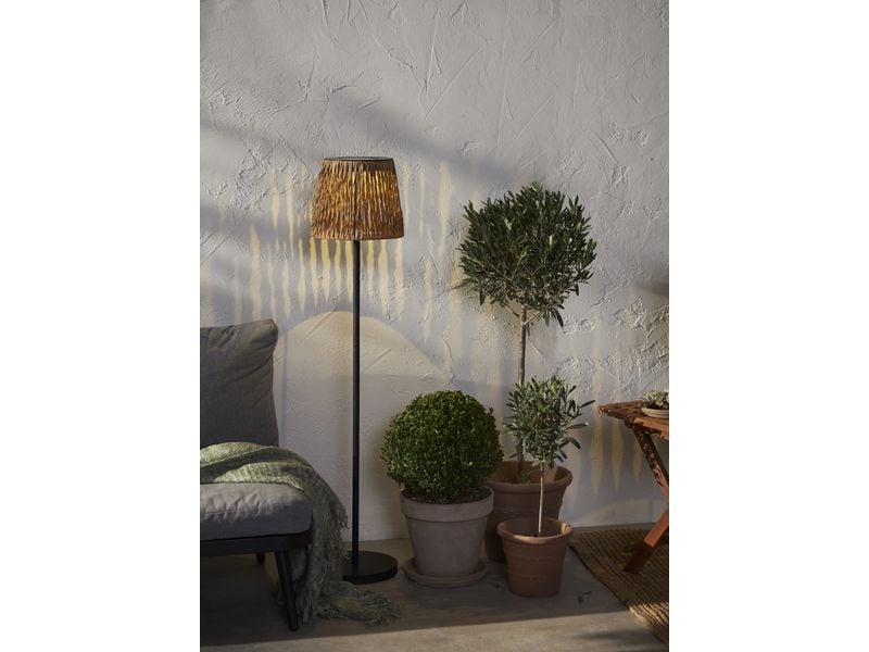 Star Trading Stehleuchte Solar Cesta, 127 cm, Braun/Schwarz Stehlampe