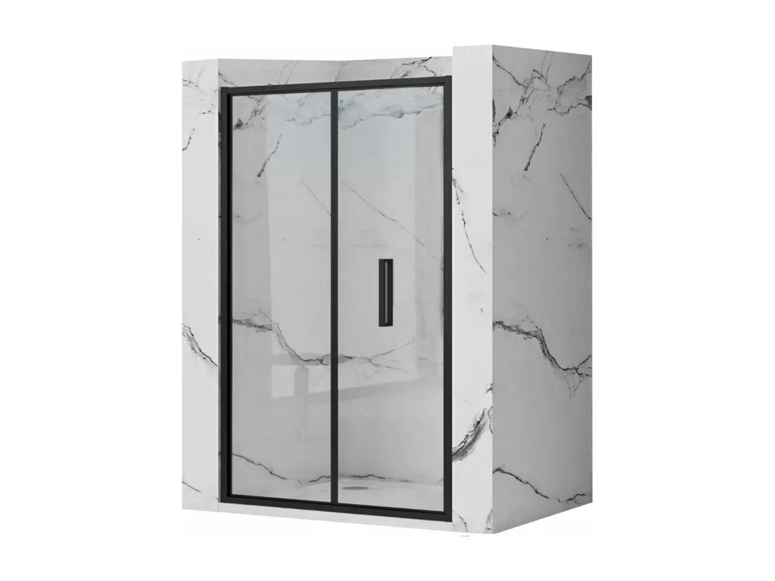 Porte De Douche Rea Rapid Fold 100 Black