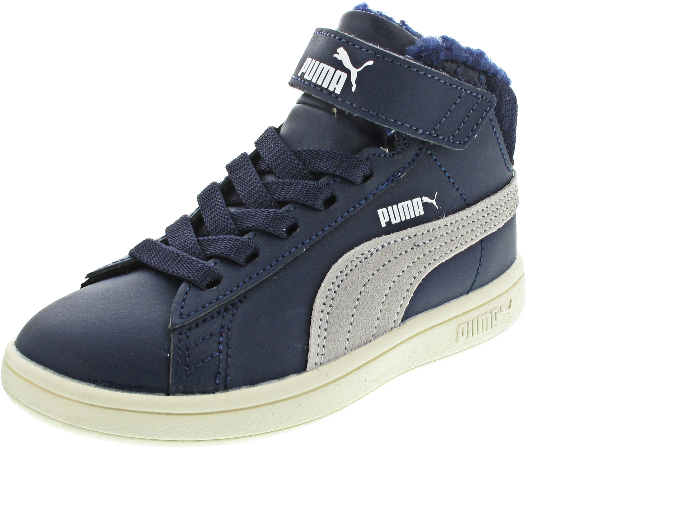 Puma Smash v2 Mid L Fur V PS Sneaker blau