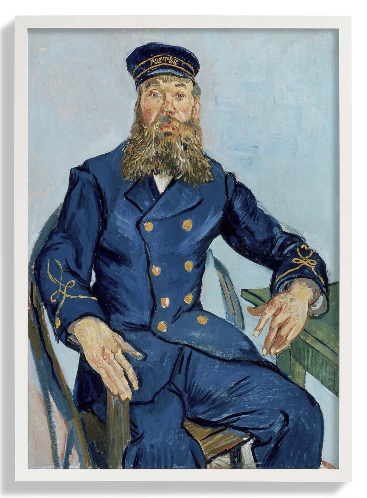 Porträt des Postboten Joseph Roulin by Van Gogh