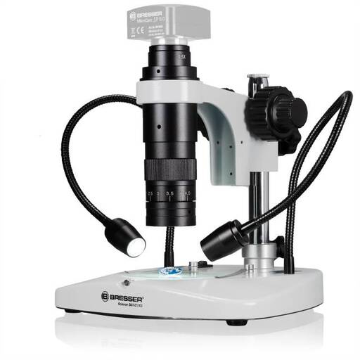 Lente zoom Bresser DST-0745 para imagens digitais macro e microscópicas.
