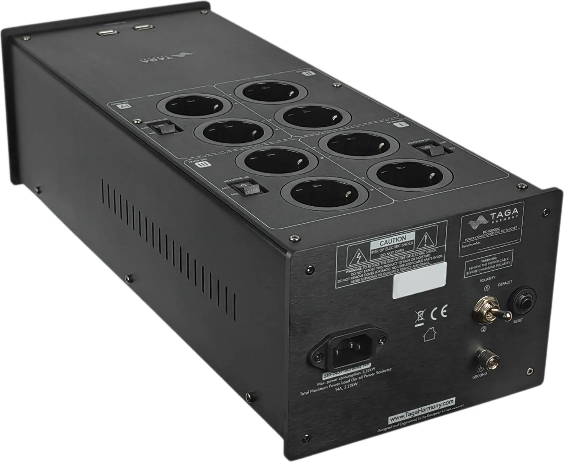 Taga Harmony PC-8000DC Noir Conditionneurs secteur