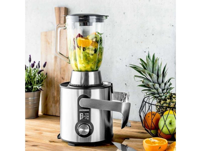 Gastroback Entsafter Multi Juicer Digital Pro Schwarz 3 in 1 Multifunktionsgerät