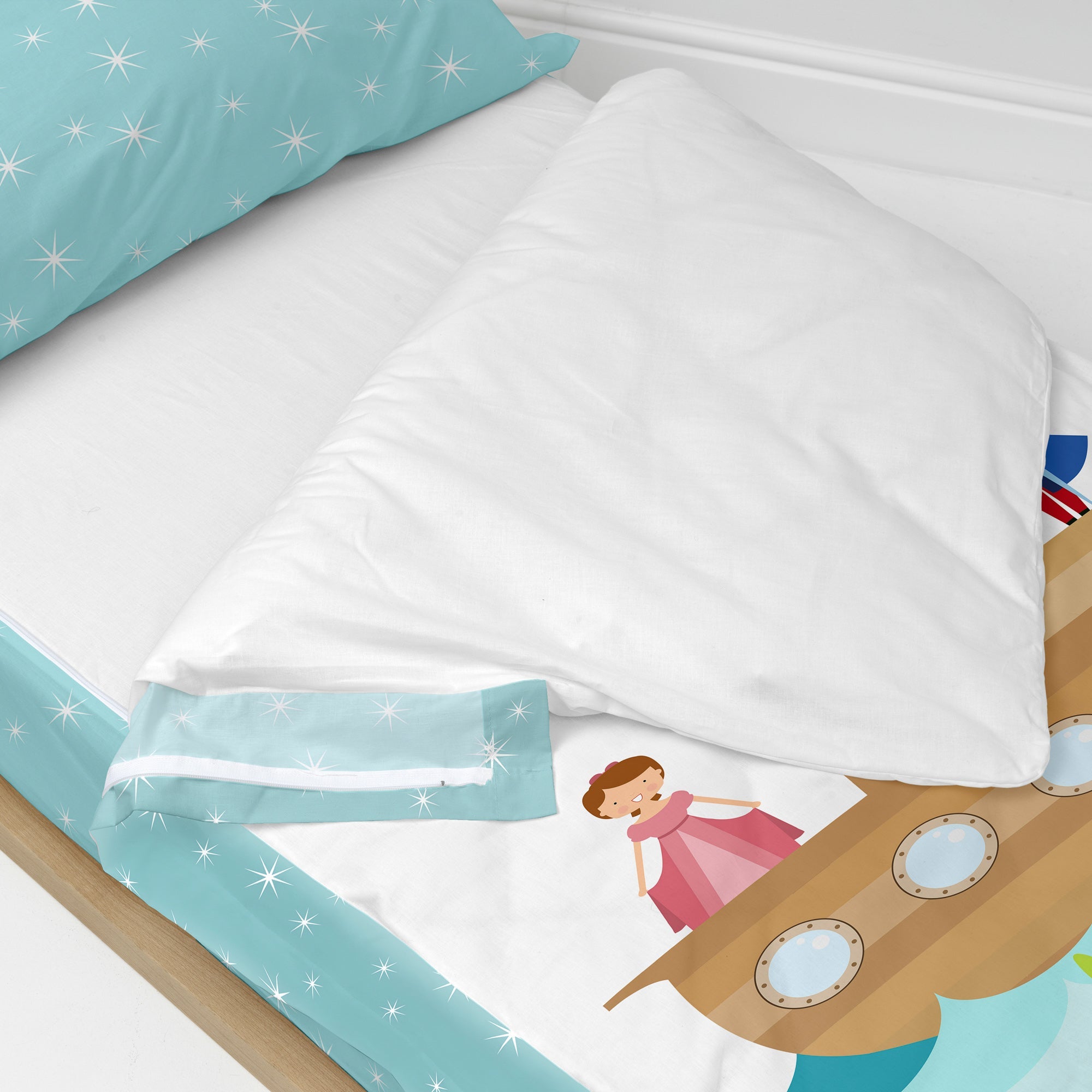 Mr Fox Kinderslaapzak met hoezen Flying Boy zonder vulling