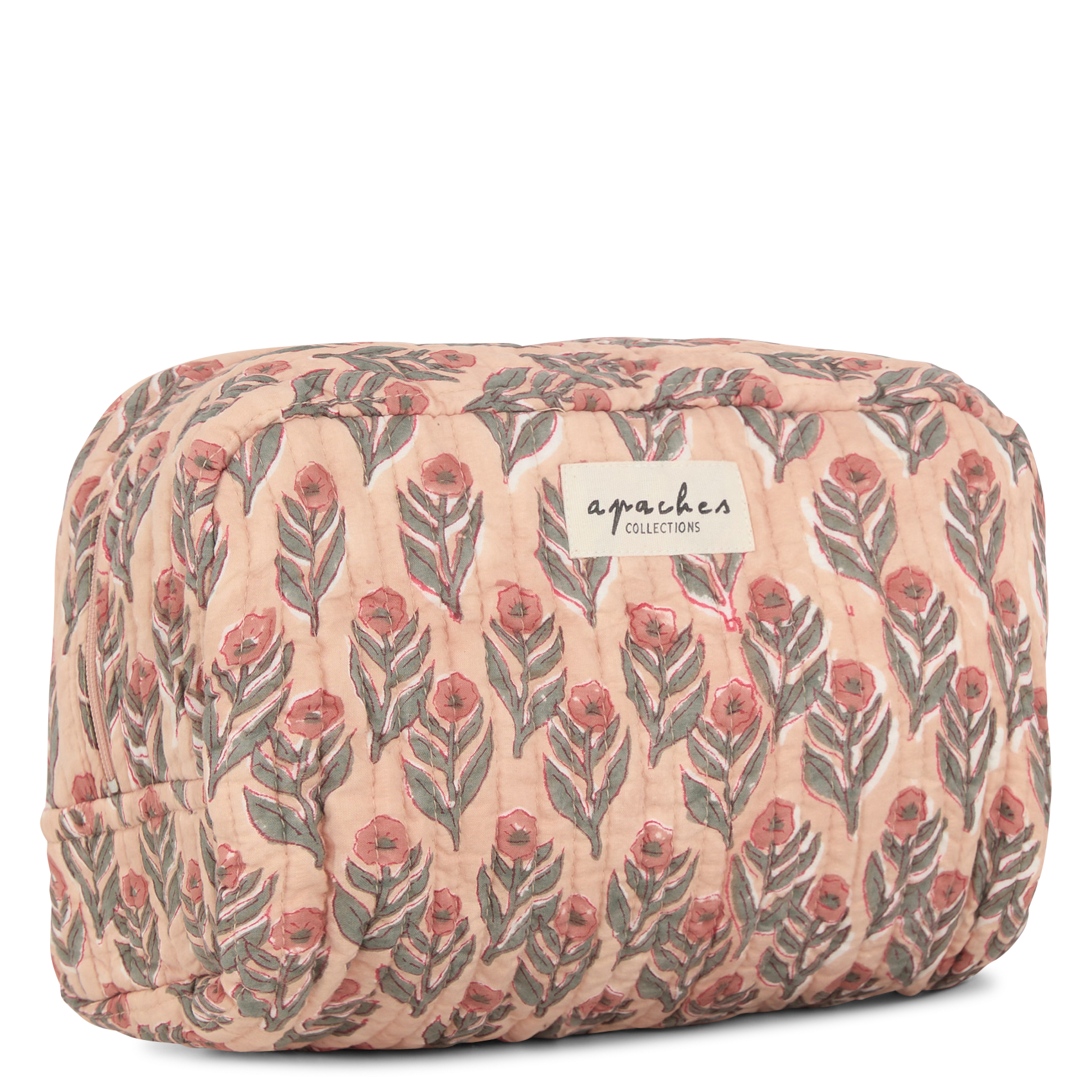 GAYANE - Trousse en coton imprimé | Beige