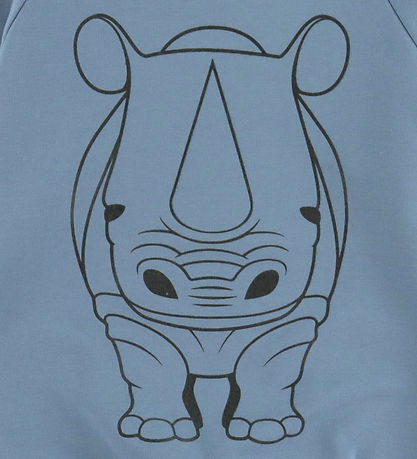 DYR-Cph Sweatshirt - Animal Bellow - Porzellanumriss Nashorn
