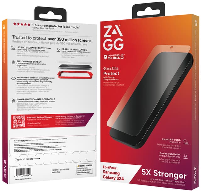 Zagg Glass Elite Samsung Galaxy S24 skærmbeskytter