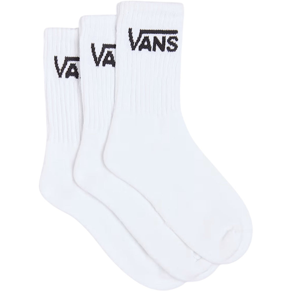 Køb VANS White Classic Crew Strømper 3-Pak