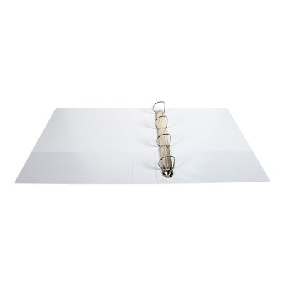 Exacompta Kreacover - Classeur à anneaux personnalisable - Dos 50 mm - A4 Maxi - blanc - 2 pochettes extérieures