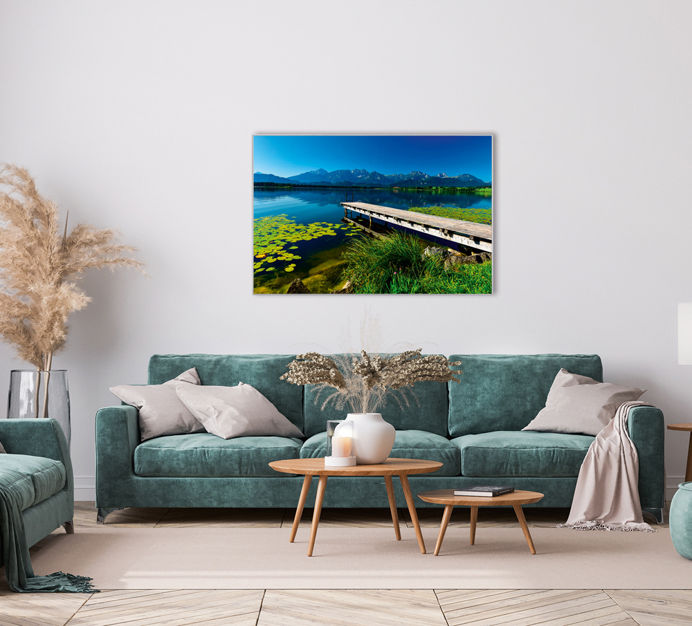 Akustikbild BERGSEE MIT STEG 80x120cm, 7kg