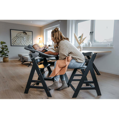 Chaise haute Alpha Newborn Set plus - Gris foncé - HAUCK