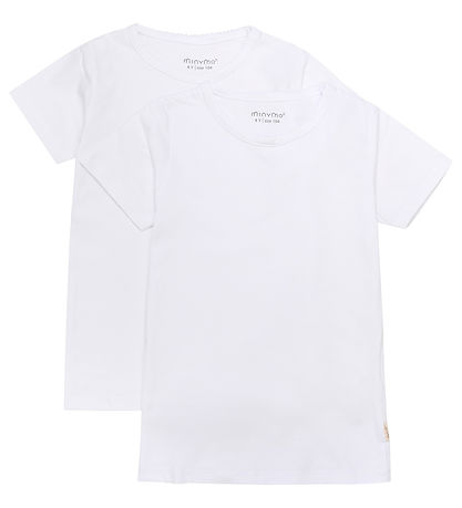 Minymo T-Shirt - 2er-Pack - White