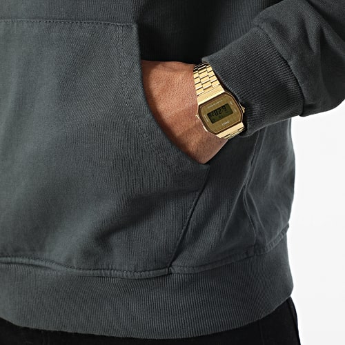 Sweat Capuche D7417 Gris Anthracite