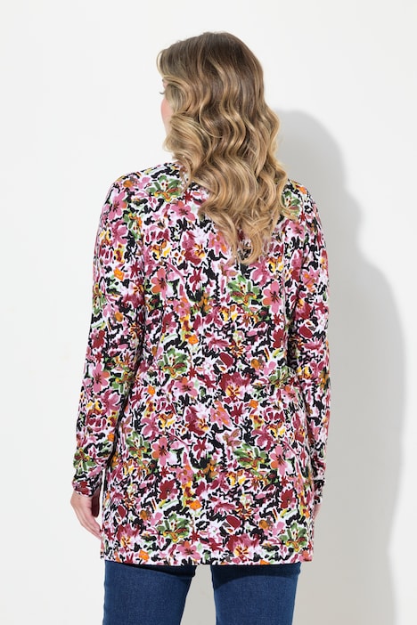 Langarmshirt, Blumenmuster